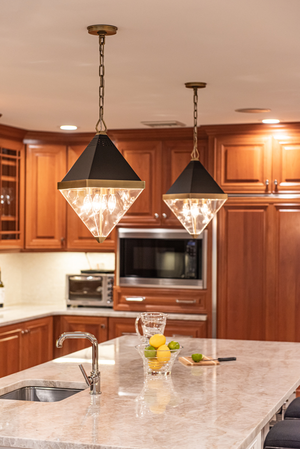 Kitchen Light Fixtures Geometric Interior Design