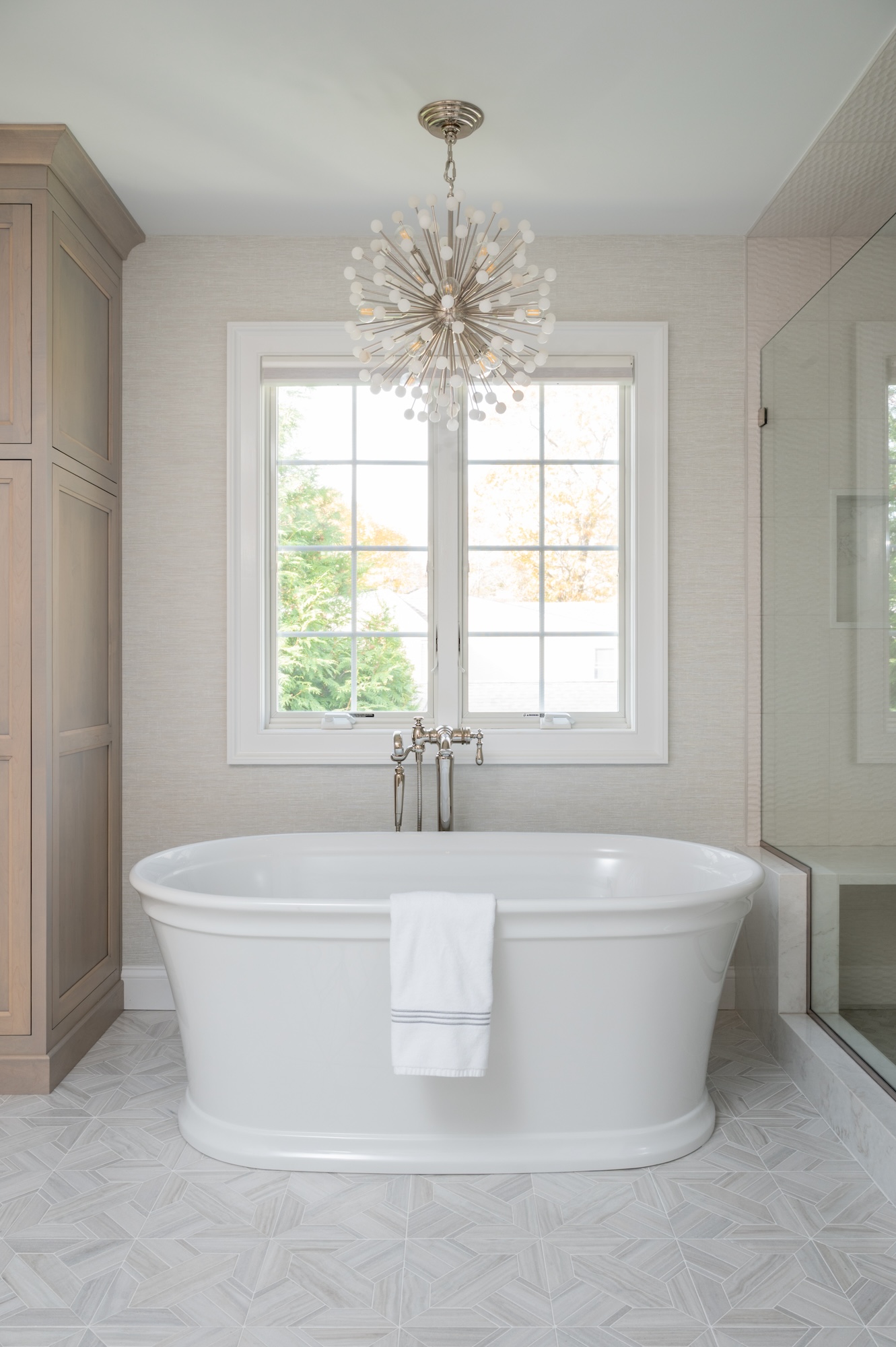 Bathtub Primary Bathroom Melissa Sacco Interiors