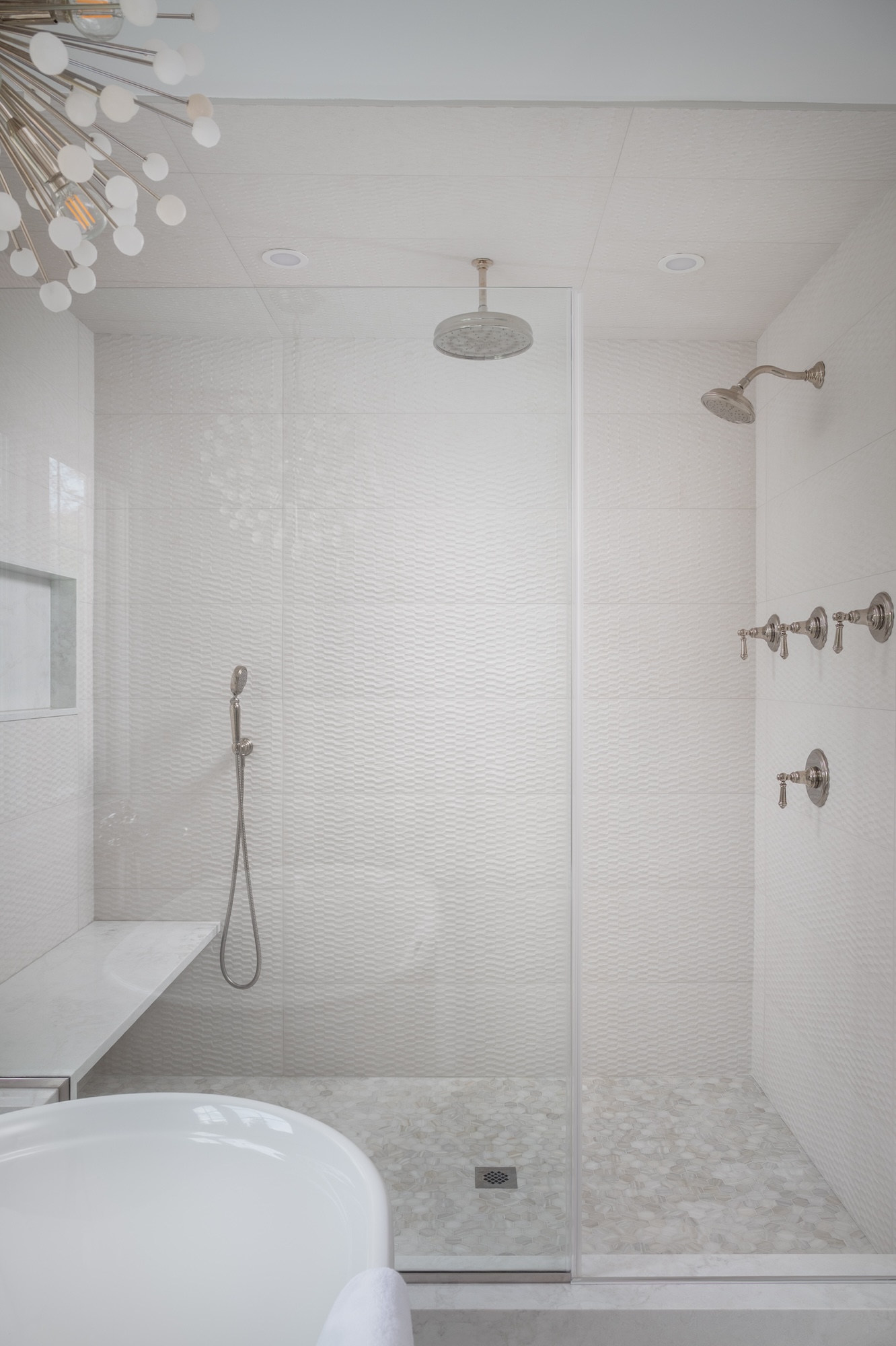 Shower Detail Wantagh Ny Primary Bathroom