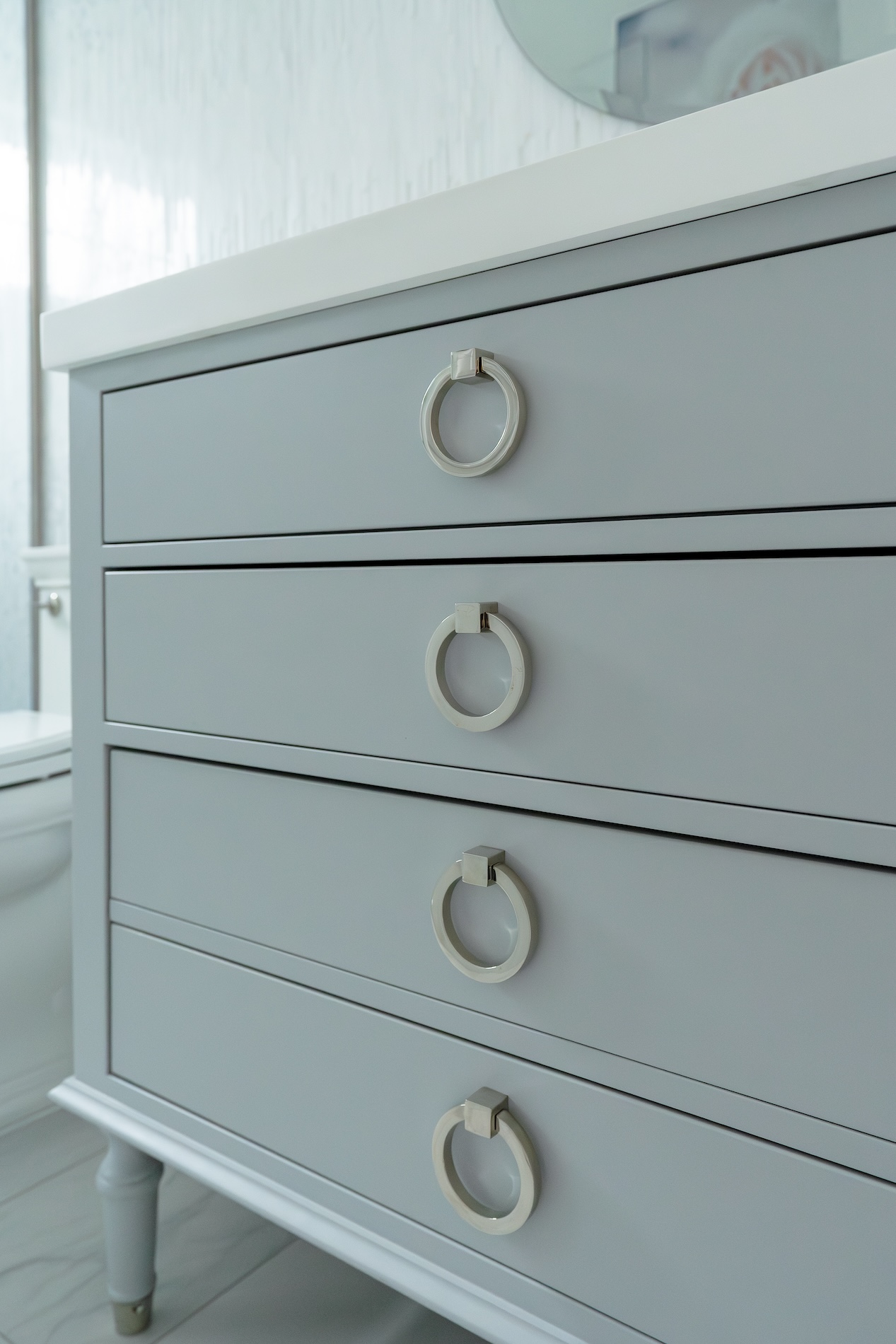 Vanity Drawer Detail Melissa Sacco Interiors