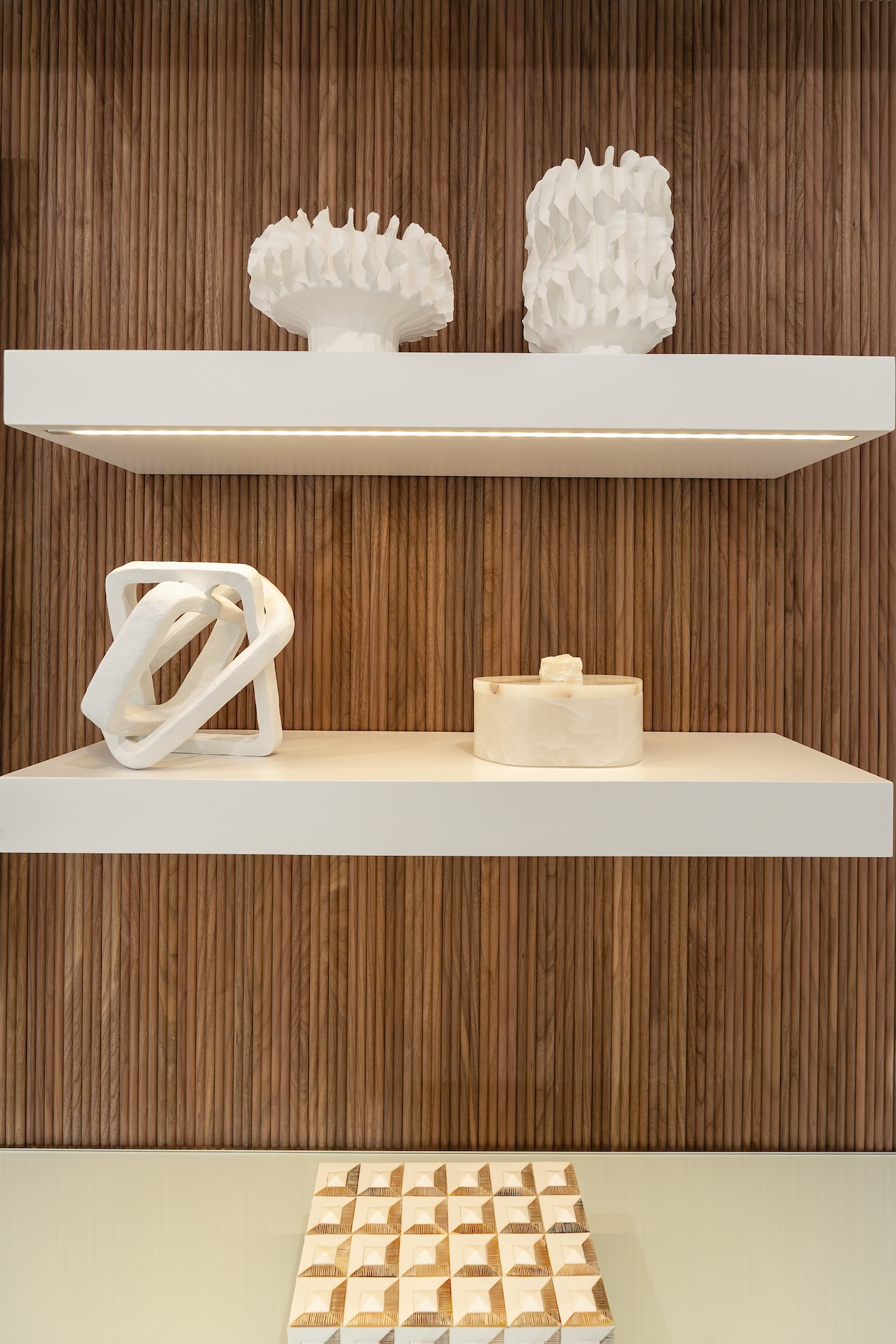Floating Shelves With Lighting