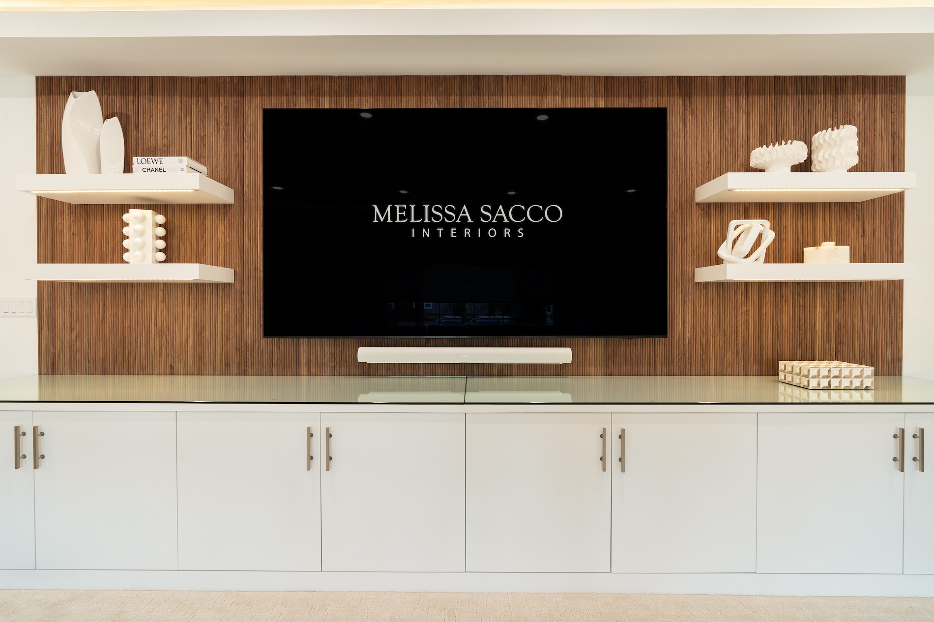 Melissa Sacco Interiors Entertainment Center Design