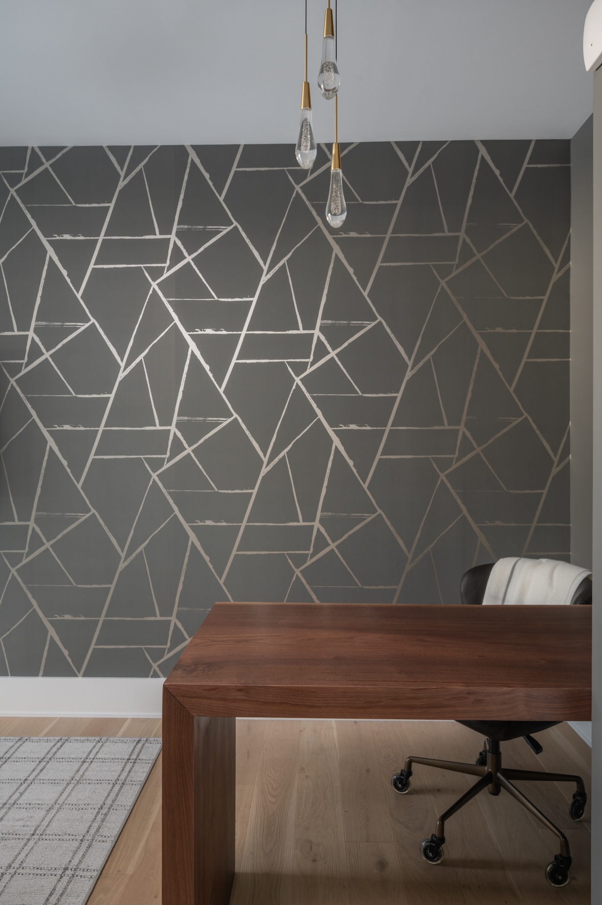 Accent Wall In Home Office Wantagh Ny