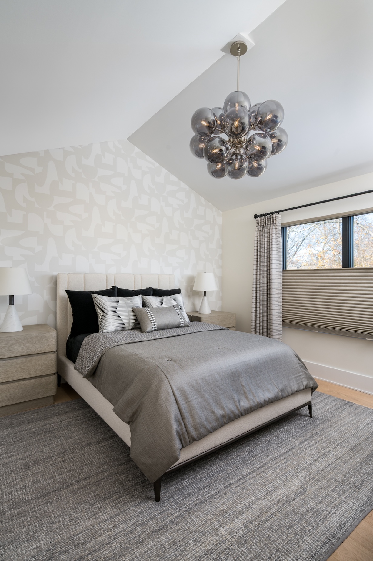Wallpaper Accent Wall Bedroom Design